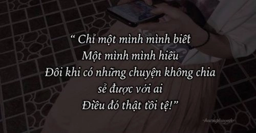 Stt cô đơn ngắn gọn, sâu lắng