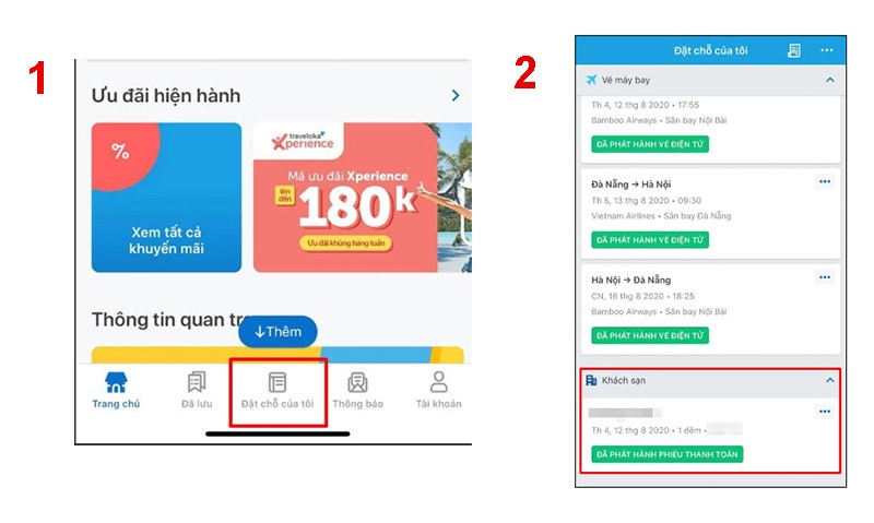 Hoàn tiền khách sạn Traveloka