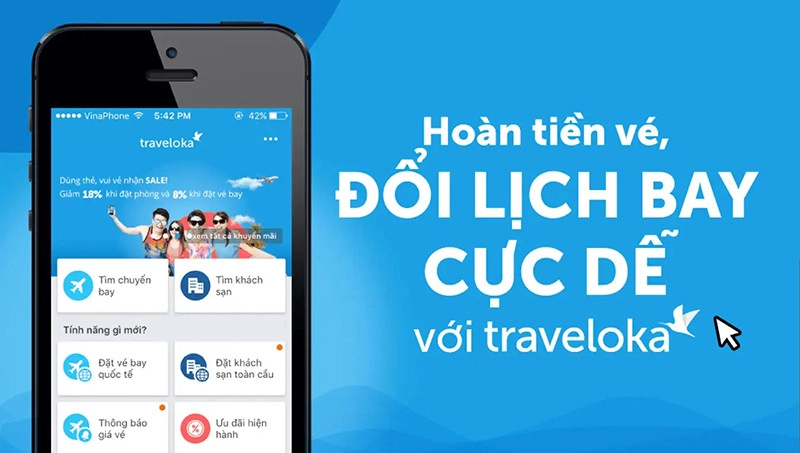 Hỗ trợ hoàn tiền Traveloka