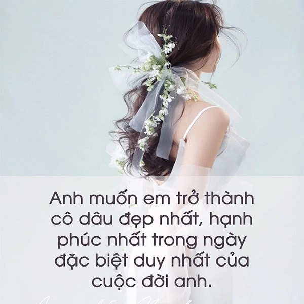 Stt hay, ngọt ngào khi đăng ảnh cưới