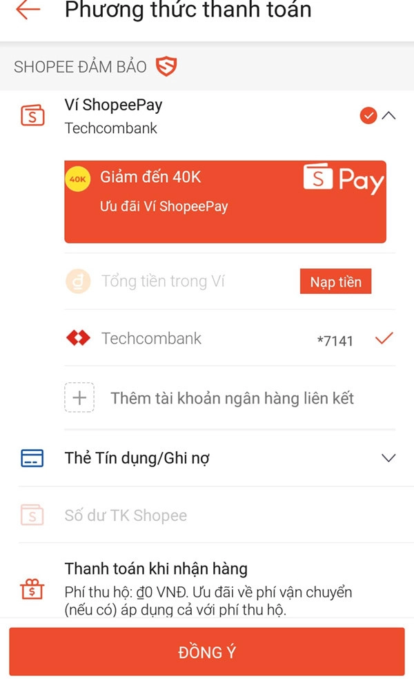     cách thanh toán bằng shopeepay-cho-quyên góp trên shopee