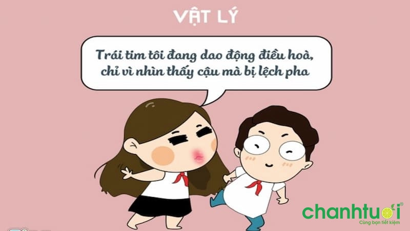 Thả thính tik tok theo môn vật lý