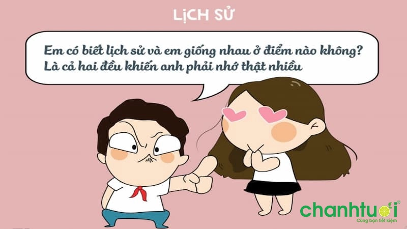 Thả thính tik tok theo môn lịch sử