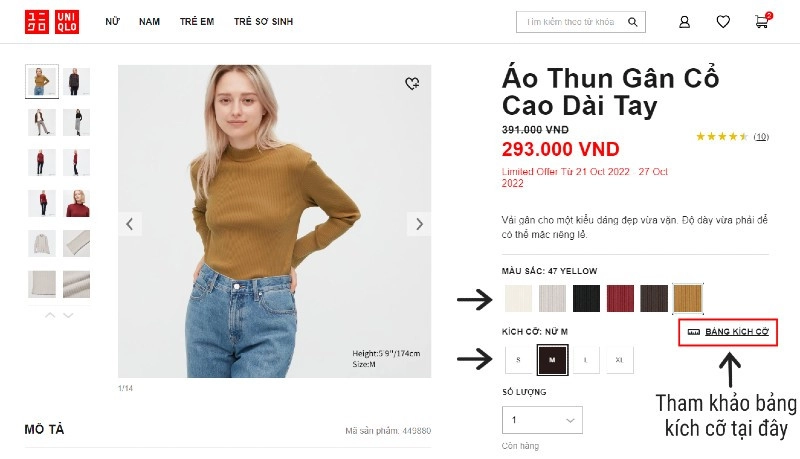 Cách mua hàng trực tuyến trên Uniqlo Việt Nam 2